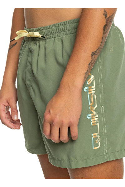 Quiksilver Πράσινο ανδρικό σορτς μαγιό EQYJV04061_BEHIND WAVES