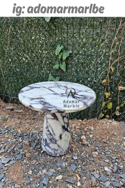 adomarmarblehandmadeandluxury TRAVERTEN MERMER YAN SEHPA, ZİGON Sehpa, Özel Ö...
