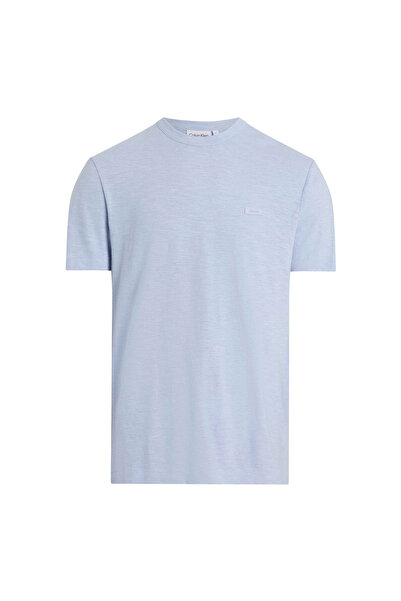 Calvin Klein Mavi Erkek Bisiklet Yaka Slim Fit T-Shirt K10K112509CGK