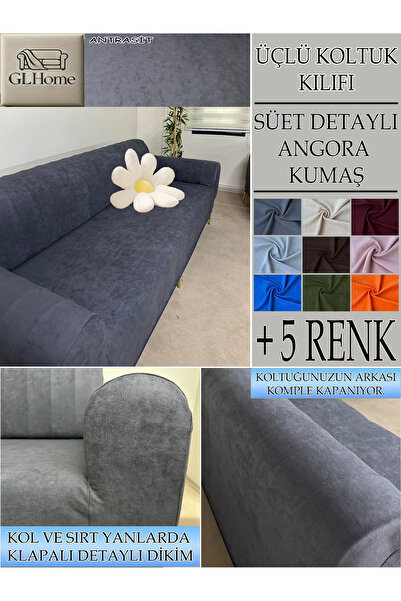 Home SÜET ŞÖNİL KUMAŞ 3Lü Komple Giydirme Kanepe & Çekyat, Bohem, Porto, Vb. Model Koltuk Kilifi