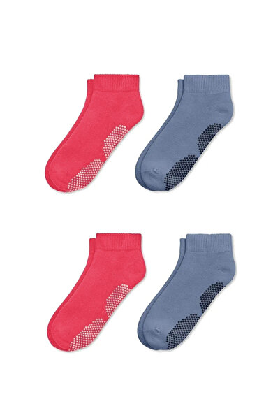 MEM SOCKS Дамски чорапи за пилатес, йога и танци от органичен памук, 4 броя