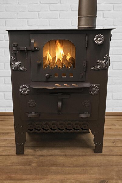 ADA KUZİNE Ada Şömine Tuğlalı Kömür Odun Sobası