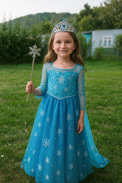 Anatolia Karlar ülkesi elsa prenses tacı ve asası doğum günü tacı prenses tac...