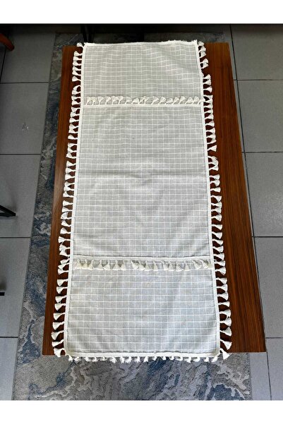 SEVCAN TEKSTİL 100% Cotton Pompon Monika Runner 50X150