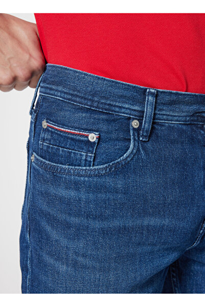 Tommy Hilfiger Men's Brand Logo Stylish Appearance Short Capri Pants Jeans Capri Mw0Mw35176 1Bl