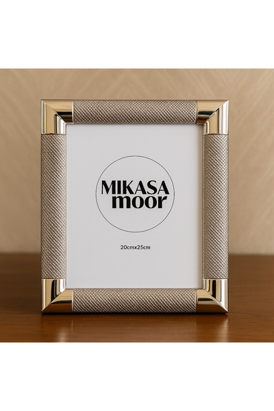 esdekor Mikasa Moor Gümüş Dokulu Fotoğraf Çerçevesi 20x25 cm | Şık Hediyelik