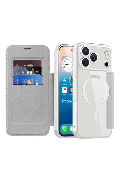 SKYDDAR INNOVATION Husă pentru iPhone 17 Pro, SmartMag Book, Magsafe, RFiD, s...