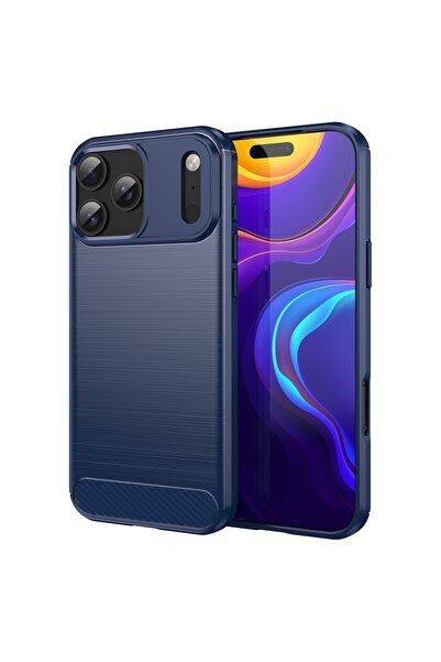 SKYDDAR INNOVATION Кейс за iPhone 17 Pro, карбонов силикон, тънък силикон, те...