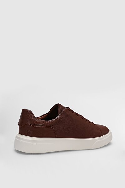 Lufian Tommy Erkek Deri Sneaker Ayakkabı Taba 111230187
