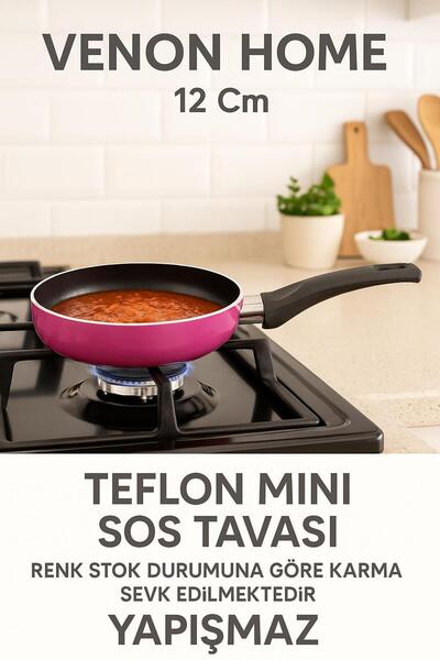 VENON 12 cm Teflon Mini Sauce Pan Oil Melting Pan Sauce Bowl Multi-Purpose Food Preparation