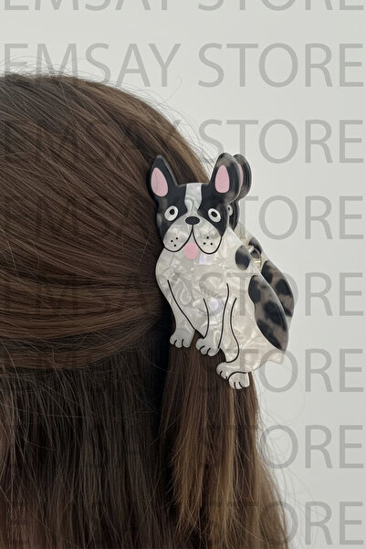 Emsay Store Cataramă cu os cu figurină de câine - Cataramă cu închidere - Cat...