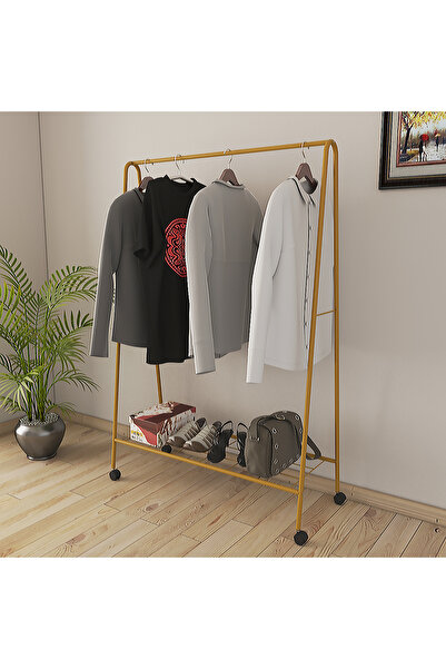 Metallica Concept Tekerlekli Oval Askılık Ayaklı Askılık Konfeksiyon Butik As...