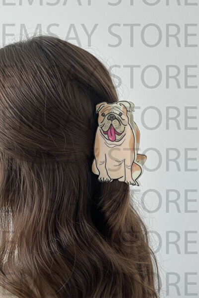 Emsay Store Cataramă cu os cu figurină de câine - Cataramă cu închidere - Cat...