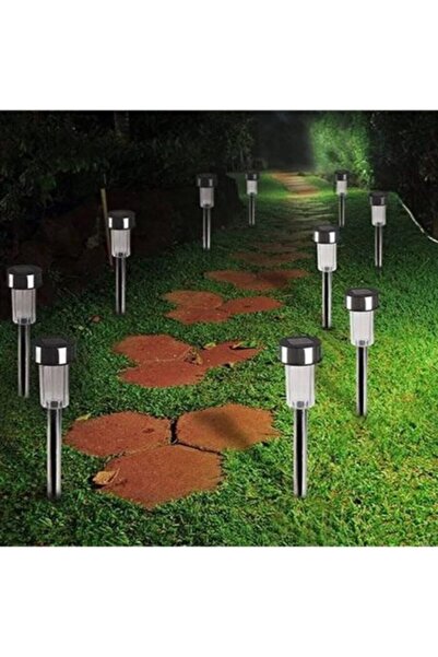 KULVARAVM 10 Adet Güneş Enerjili Solar Bahçe Aydınlatma Beyaz Dekoratif Işık ...