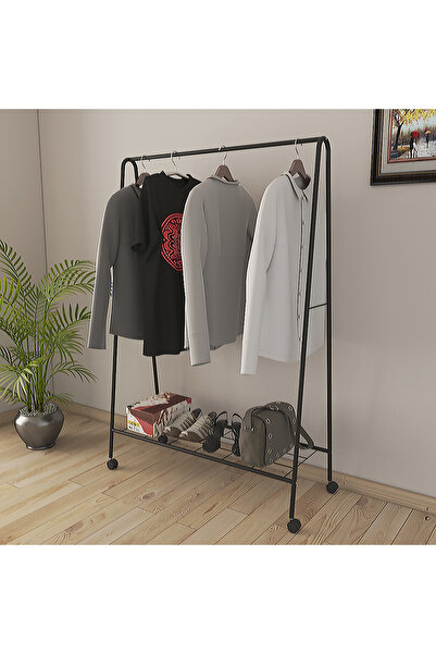 Metallica Concept Tekerlekli Oval Askılık Ayaklı Askılık Konfeksiyon Butik As...