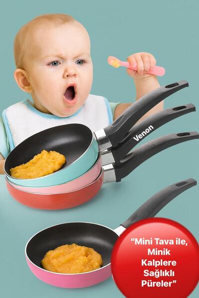 VENON 12 cm Teflon Mini Sauce Pan Oil Melting Pan Sauce Bowl Multi-Purpose Food Preparation