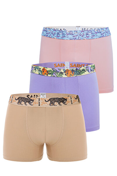 Saint Sail Set de 3 boxeri pentru bărbați, cu țesătură flexibilă din bumbac ș...