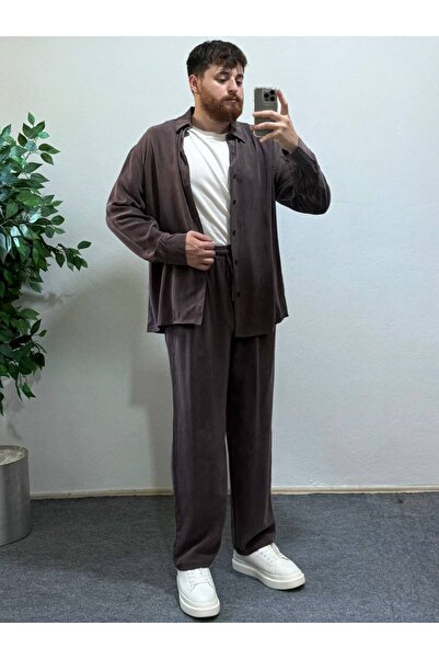 Arvens Ares Men's Dark Plum Linen Fabric Shirt Summer Comfortable Fit Lightweight Comfortable Fabric