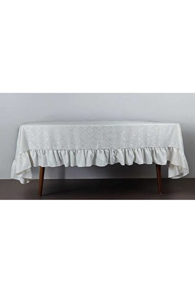 PİKKO HOME Finely Weaved Pearl Cotton Jacquard Ecru Color Vintage Jacket (F)