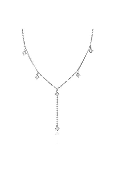 Silver berry Silver S925 Colier Clara Sparkle decorat cu Diamante Simulate