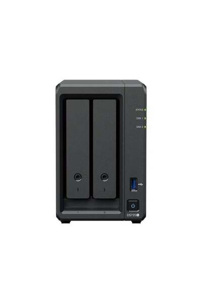 SYNOLOGY DS725 PLUS RYZEN 1600-4GB RAM- 2-diskli Nas Server (Disksiz)