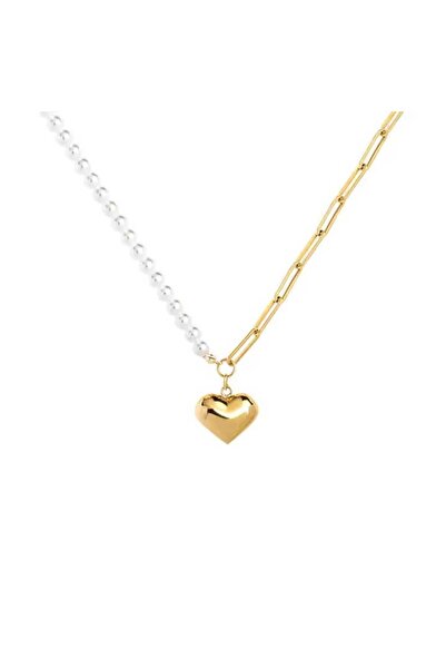 Silver berry Silver S925 Colier Minimalist Fresh LOVE cu Perle