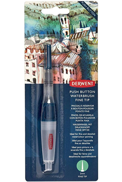 supertrend Push Button Waterbrush Akış Kontrollü Su Hazneli Sulu Boya Fırçası...