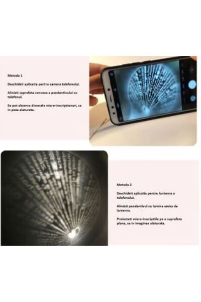 KESNUP Κολιέ με προβολή "Σ' αγαπώ" σε 100 γλώσσες, Χρυσό