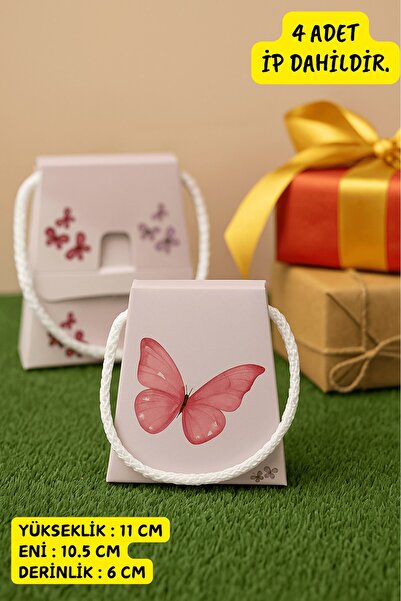 Emtory Home 4 Adet Kelebekli Hediye Kutusu - Anneler Günü Hediye Kutusu - Kad...