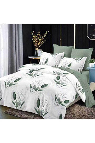 Patul Bubmac Finet Linen, Sulphur, Διπλό Κρεβάτι, 2 Άτομα, 6 Τεμάχια - Σχέδιο...