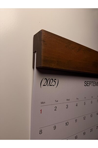 VIVECA 2026 Ahşap Standlı Takvim|A4 Boy Masaüstü/Duvar Takvimi|Not&Fotoğraf Eklenebilir