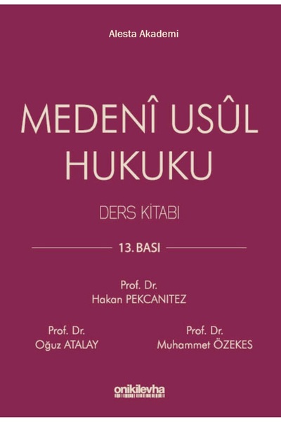 On İki Levha Yayıncılık Medeni Usul Hukuku Ders Kitabı 2025 Baskı - Hakan Pek...