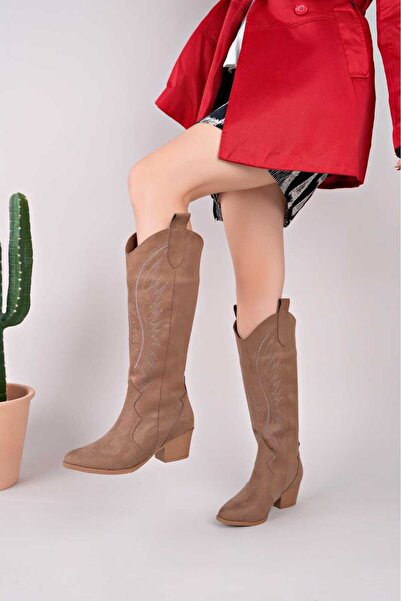 İDC MODA Stylish Looking Cowboy Boots with Front Embroidery