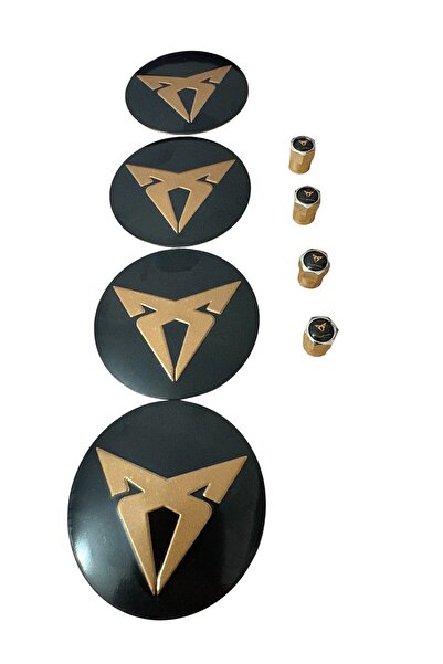 İKTUNING CUPRA LOGO 56 MM ALÜMİNYUM JANT GÖBEK STICKER 4 ADET CUPRA LOGO ALÜM...