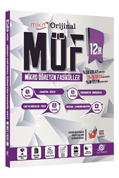 Orijinal Yayınları MİKRO ORİJİNAL 12 MÖF MATEMATİK