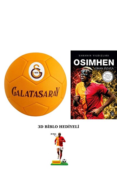 Galatasaray LİSANSLI PREMIUM FUTBOL TOPU + VİCTOR OSİMHEN KİTABI HEDİYELi