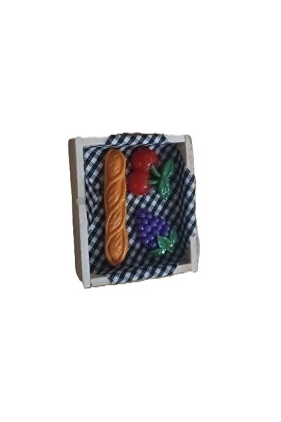 C&On Design 🍇🍒 Ekmek ve Meyve Temalı Dekoratif Buzdolabı Magneti