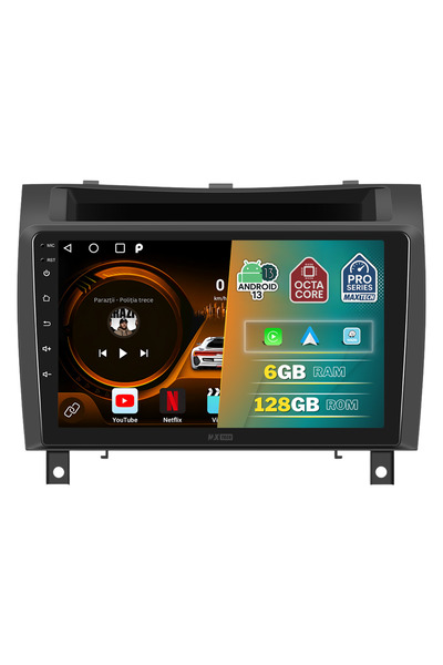 MaxTech Navigatie Mercedes Benz SLK 2008-2011 dedicata,6 GB Ram 128 GB Rom OctaCore, Carplay & Android auto