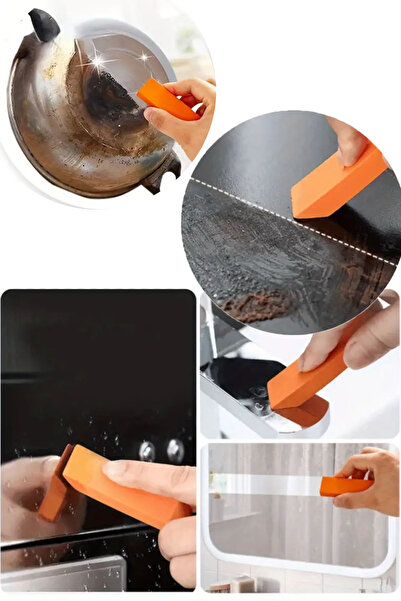 TechnoStation Çok Amaçlı Mutfak Banyo Araç Lavabo Parlatma Silgisi Kireç Çözücü Pratik Silgi