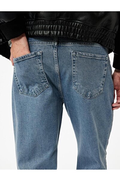 Koton Κανονικό βαμβακερό παντελόνι τζιν με ίσια εφαρμογή (AW 25)