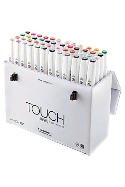 supertrend Touch Twin Brush Marker Fırça Uçlu Marker Seti 48 Renk