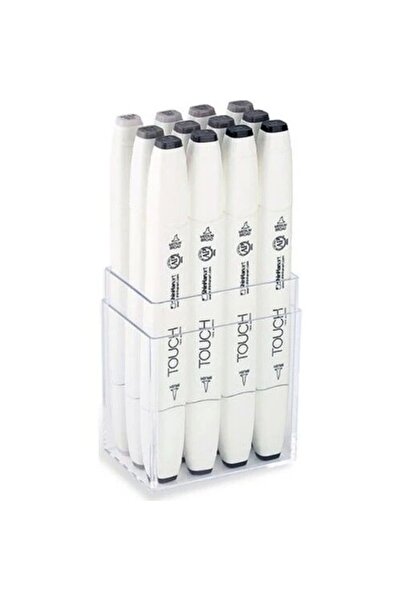 Genel Markalar Touch Twin Brush Marker Fırça Uçlu Marker Seti 12 Renk SICAK GRİLER