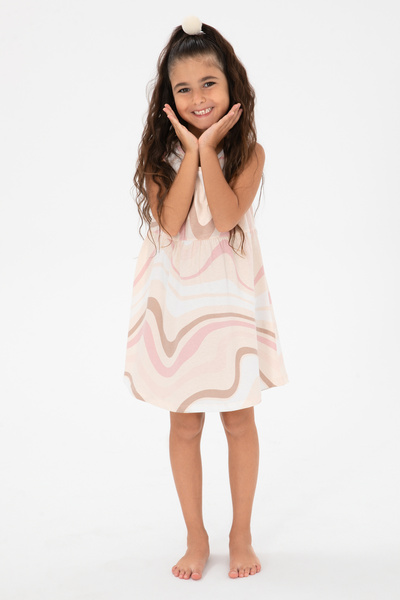 U.S. Polo Assn. Girl's Beige Knitted Dress 50312061-Vr011