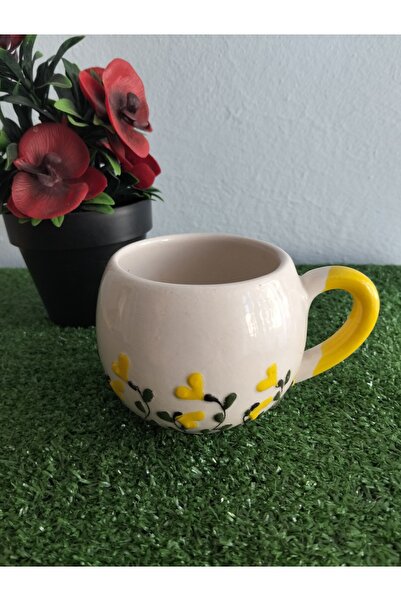 Home Coffee Cup'Yellow Ivy'