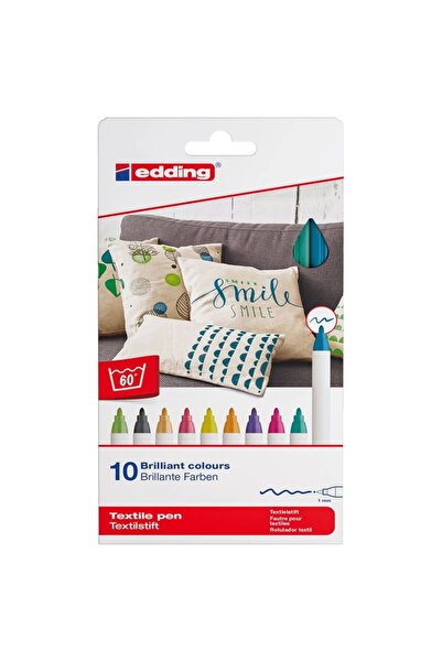 Edding 4600 10-Piece Fabric Pencil Set - Fun