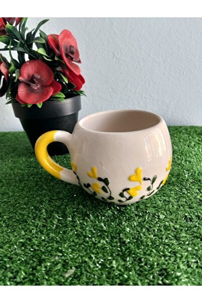 Home Coffee Cup'Yellow Ivy'