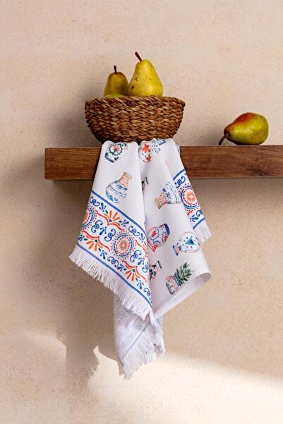 Madame Coco Nova sezona Lendina Štampano kuhinjska krpa - BELE/PLAVE