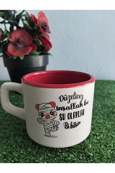 Home Coffee Cup with the Inscription, "We'Ll Fix It, God Willing, These Things Will Happen."