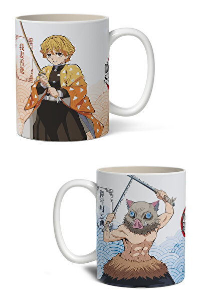 Toyaso Demon Slayer İblis Keser Komple Baskılı Anime Beyaz Kupa Bardak