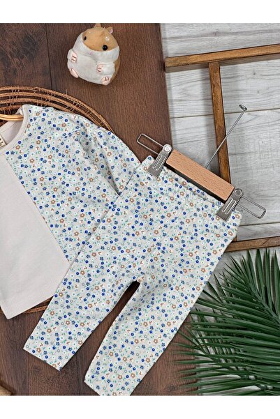 Kids Kingdom Cotton Floral Patterned Seasonal 2-Piece Baby Girl Set